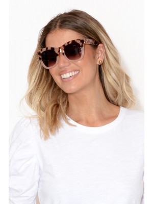 Crush Peach Splice Square Sunglasses