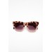 Crush Peach Splice Square Sunglasses