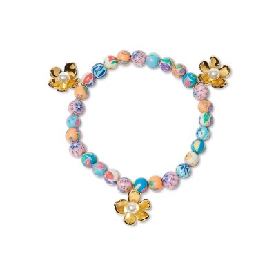 MILLEFIORI BEADED AZALEA CHARM BRACELET