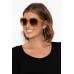 Brera Mustard Square Sunglasses