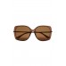 Vintage Taupe Oversized Sunglasses