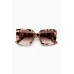 Forbidden Love Tort Square Sunglasses