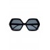 Vacanza Black Hexagon Sunglasses